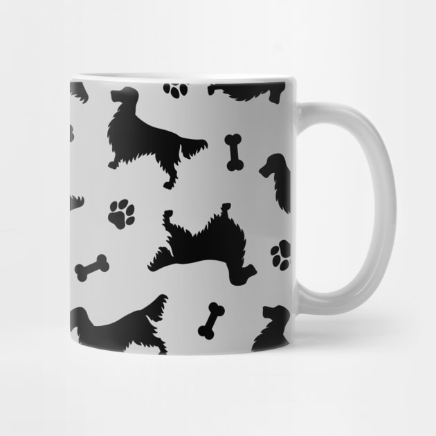 Gordon Setter Silhouette Pattern by sifis